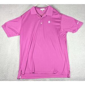 Peter Millar Polo Mens Size Extra Large Purple Golf Polo Casual Short Sleeve